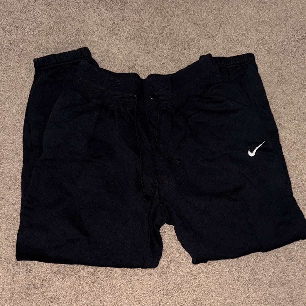 Nike Black Sweatpants with White Swoosh